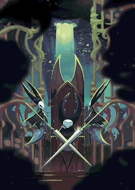 Hollow Knight Throne Room Illustration