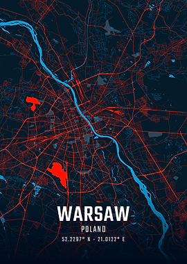 Warsaw City Map