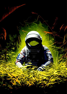 Astronaut in Jungle