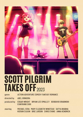 Scott Pilgrim Takes Off 2023 Poster
