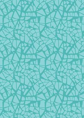 Abstract Turquoise Geometric Pattern