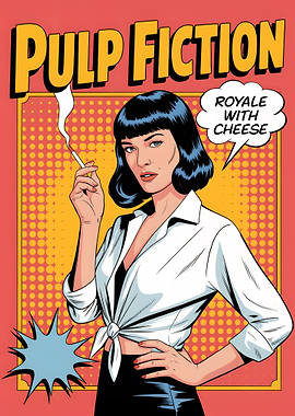 Pulp Fiction Mia Wallace Pop Art