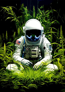 Astronaut in Greenery