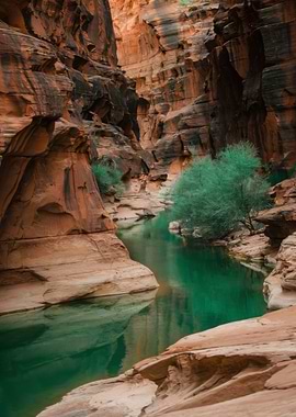 Canyon River Landscape