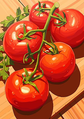 Fresh Tomatoes on the Vine