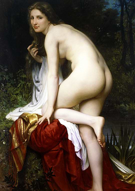 Nymph in the Woods Painting