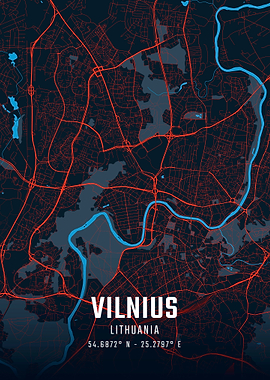 Vilnius City Map