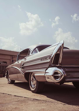Classic Buick Car Under Cloudy Sky