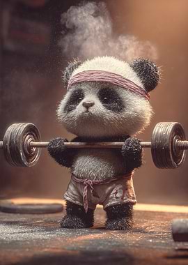 Weightlifting Panda