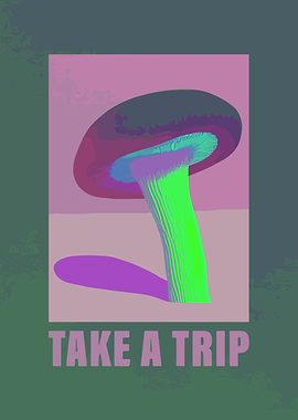 Psychedelic Mushroom Trip Art
