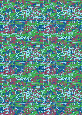 Graffiti Style Abstract Pattern