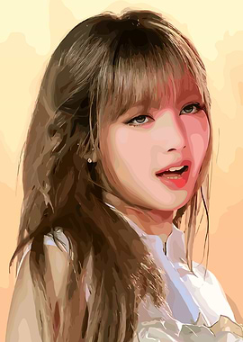 Lisa from Blackpink digital Art portrait