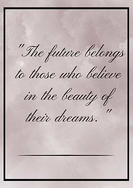 Inspirational Quote on Watercolor Background