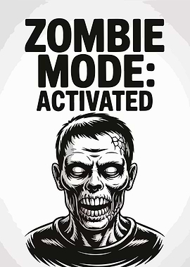 Zombie Mode Activated Illustration