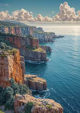 Coastal Cliffs Landscape
