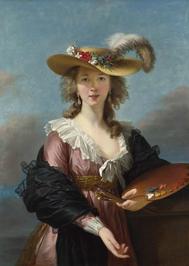 Portrait of a Woman with Palette