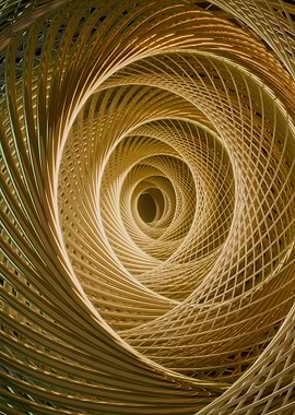 Golden Spiral Abstract Art