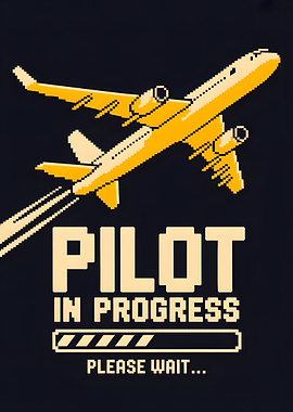 Pilot in Progress Pixel Art