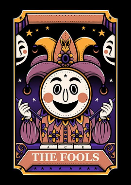 The Fools Tarot Card Illustration