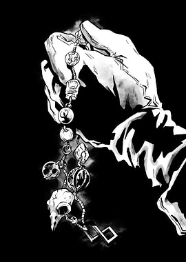 Hand Holding Blood Charm