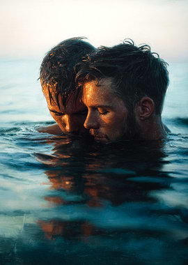 Gay Couple in the Water