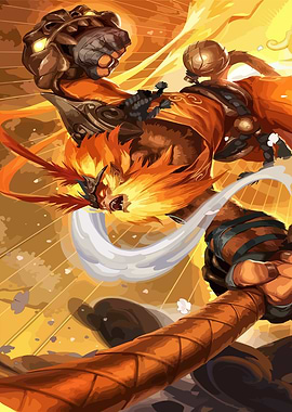 Fierce Monkey Warrior Digital Art