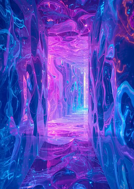Abstract Neon Tunnel