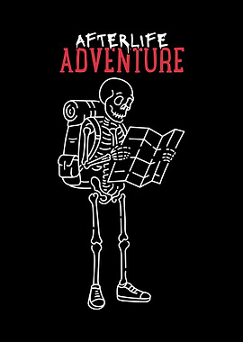 Afterlife Adventure Skeleton with Map