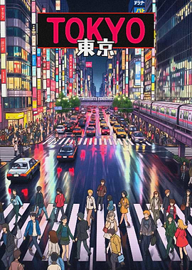 Tokyo CityscapePixel Art