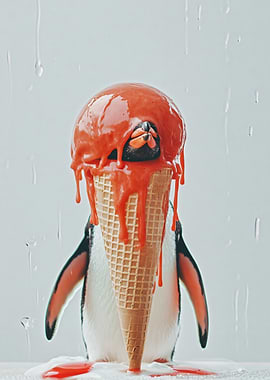 Penguin Ice Cream Cone