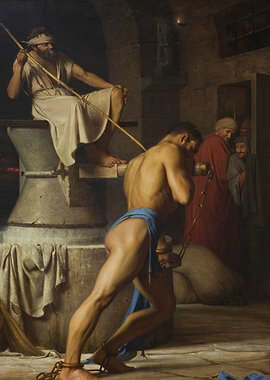 Classical Painting of Labor and Overseer