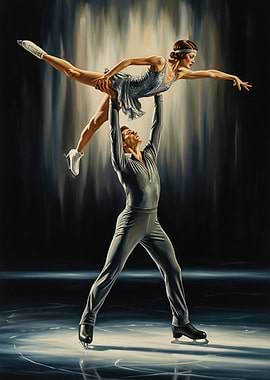 LE DUO GLACÉ (The Icy Duo) - Original Art Deco Artwork