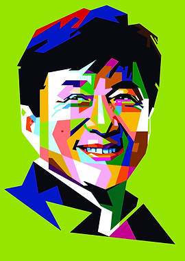 Jackie Chan Pop Art Portrait