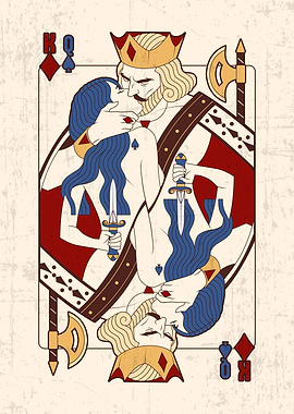 king and queen card