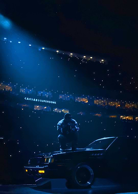 Man on Car at Caesars Superdome
