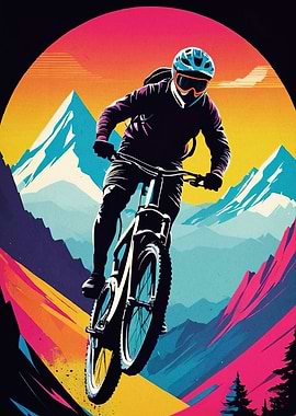 Mountain Biker Landscape
