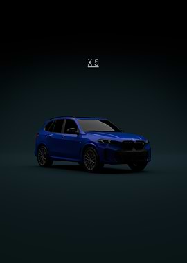 2024 BMW X5 Blue - Front