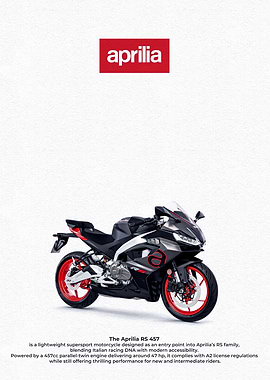 Aprilia RS 457 Motorcycle Advertisement