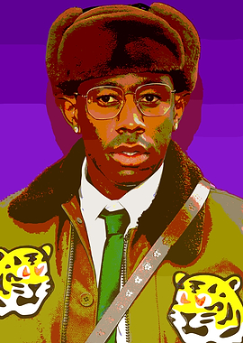 Tyler, the Creator Portrait Vector Art