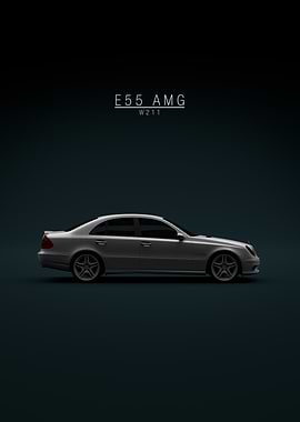 2004 Mercedes-Benz E 55 AMG Silver