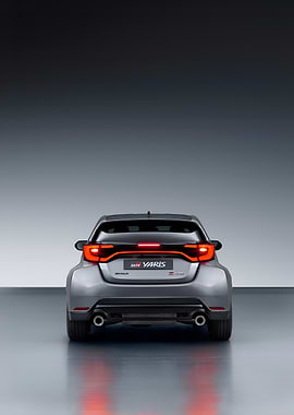 Gray Toyota GR Yaris Rear View