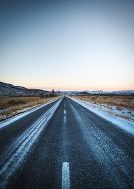 Winter Road Landscape