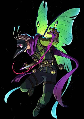 Plague Doctor Fairy with Dagger