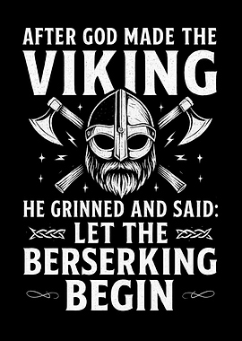 Viking Berserking Graphic