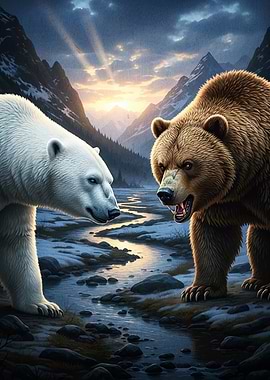 Polar Bear Grizzly Bear