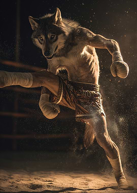 Wolf Muay Thai Fighter