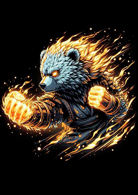 Fiery Bear Warrior