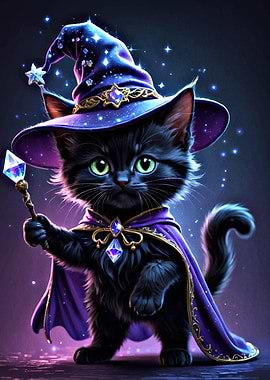 Wizard Cat Magic Wand