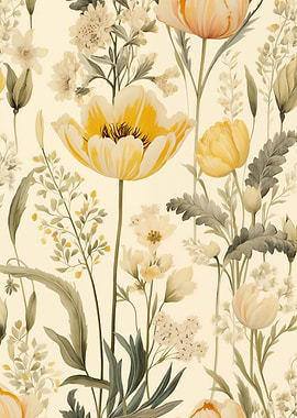 Yellow and white flowers