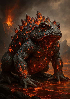 Lava Toad Fantasy Creature